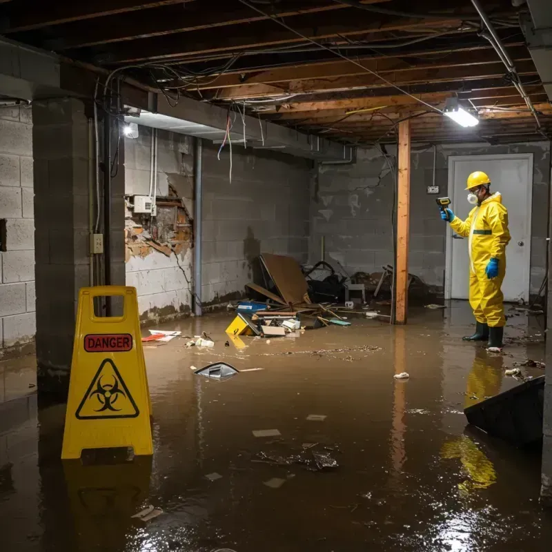 Flooded Basement Electrical Hazard in Sanders County, MT Property